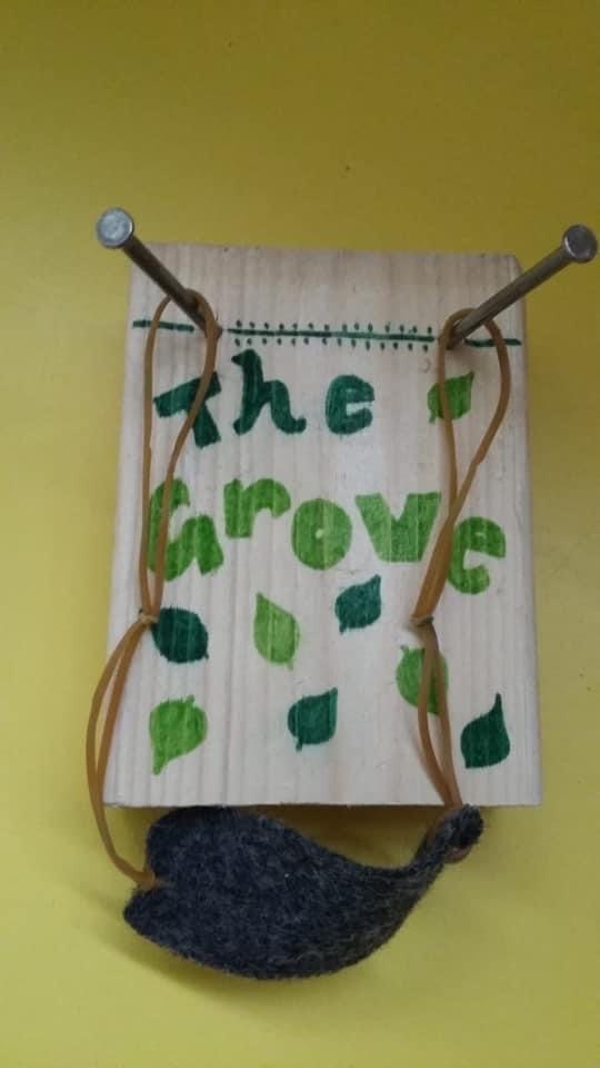 "The Grove" sign